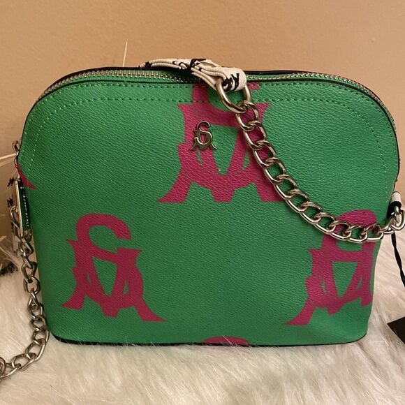 Steve Madden Green and Pink Crossbody Bag - Picture 12 of 12